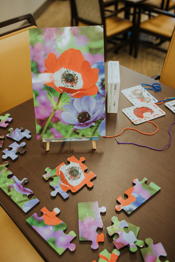 Puzzles are some of the activities available for the Guests of IADC